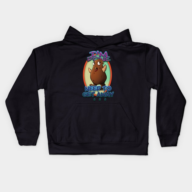 Get Away Kids Hoodie by Shock Arts